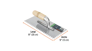 PLANCHUELO TRUPER DENTADO 11 X 5