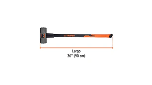 COMBO TRUPER 16 LBS. MANGO FIBRA VIDRIO #MD-16F (16546)
