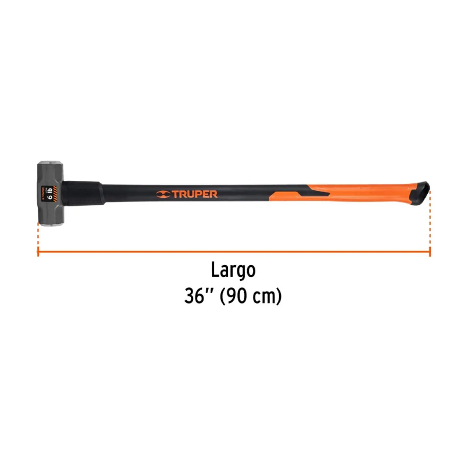 COMBO TRUPER 6 LBS. MANGO FIBRA VIDRIO #MD-6F (19884)