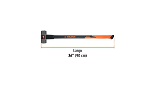 COMBO TRUPER 8 LBS. MANGO FIBRA VIDRIO #MD-8F (16538)