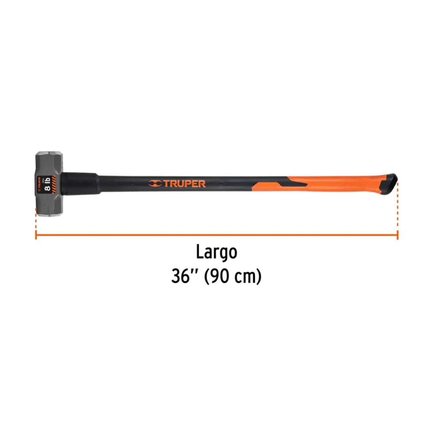 COMBO TRUPER 8 LBS. MANGO FIBRA VIDRIO #MD-8F (16538)