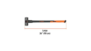 COMBO TRUPER 12 LBS. MANGO FIBRA VIDRIO #MD-12F (16542)