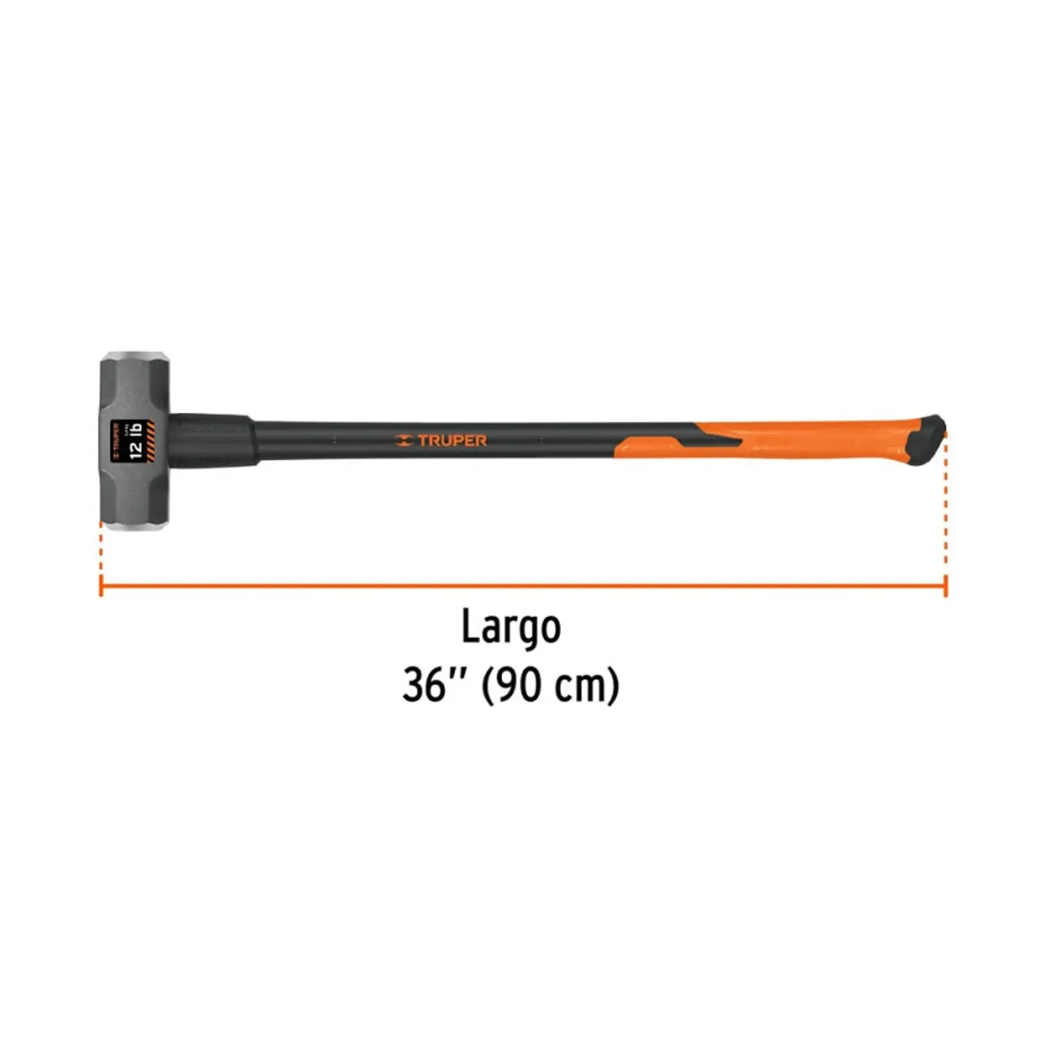 COMBO TRUPER 12 LBS. MANGO FIBRA VIDRIO #MD-12F (16542)