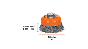 ESCOBILLA TRUPER DE COPA DIAM 4