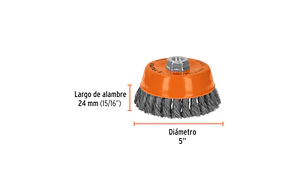 ESCOBILLA TRUPER DE COPA DIAM 5
