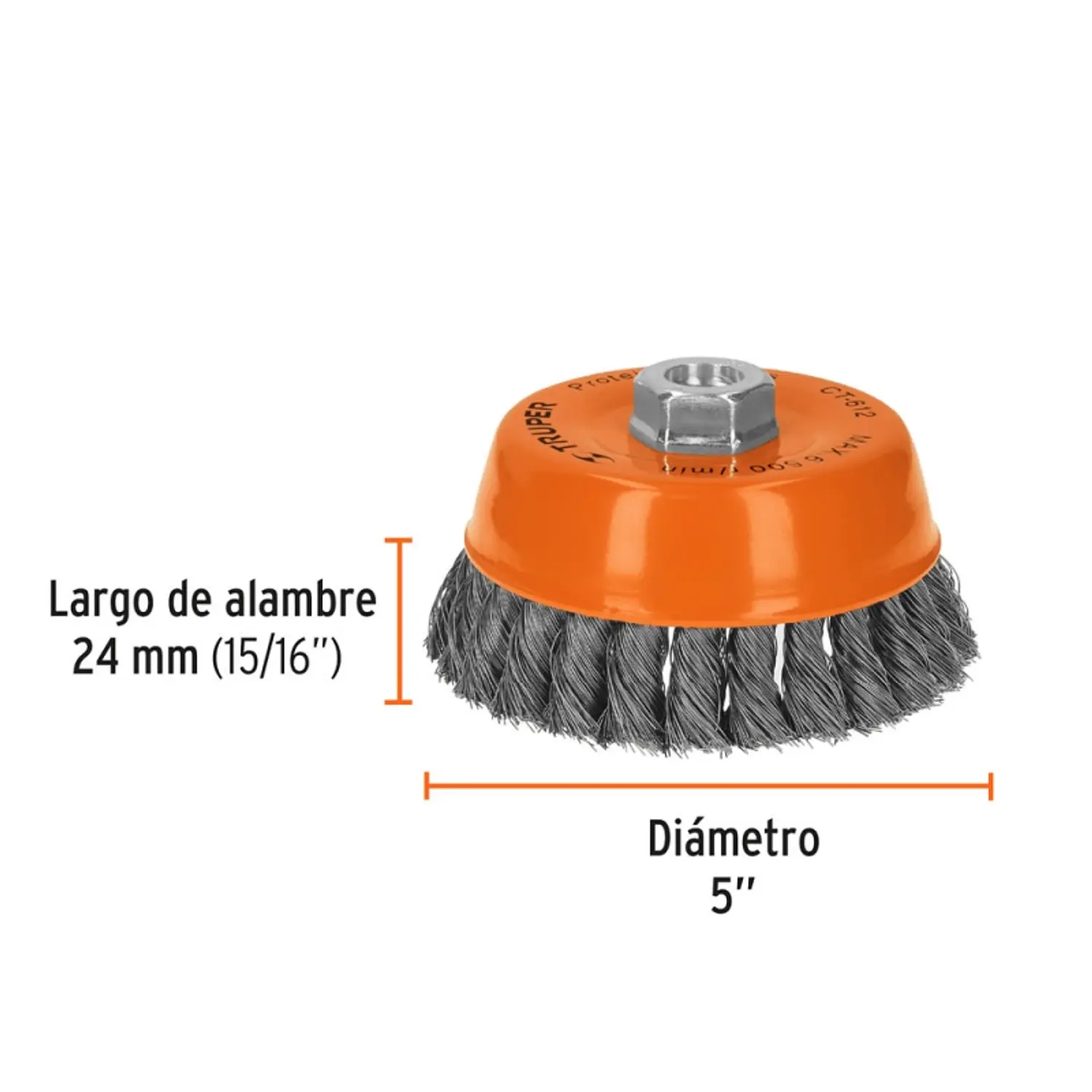 ESCOBILLA TRUPER DE COPA DIAM 5