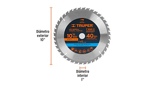 SIERRA CIRCULAR TRUPER P/MADERA 10