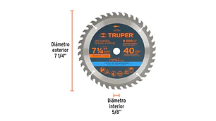 SIERRA CIRCULAR TRUPER P/MADERA 7.1/4