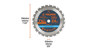 SIERRA CIRCULAR TRUPER P/MADERA 7.1/4