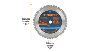 SIERRA CIRCULAR TRUPER P/MADERA 7.1/4