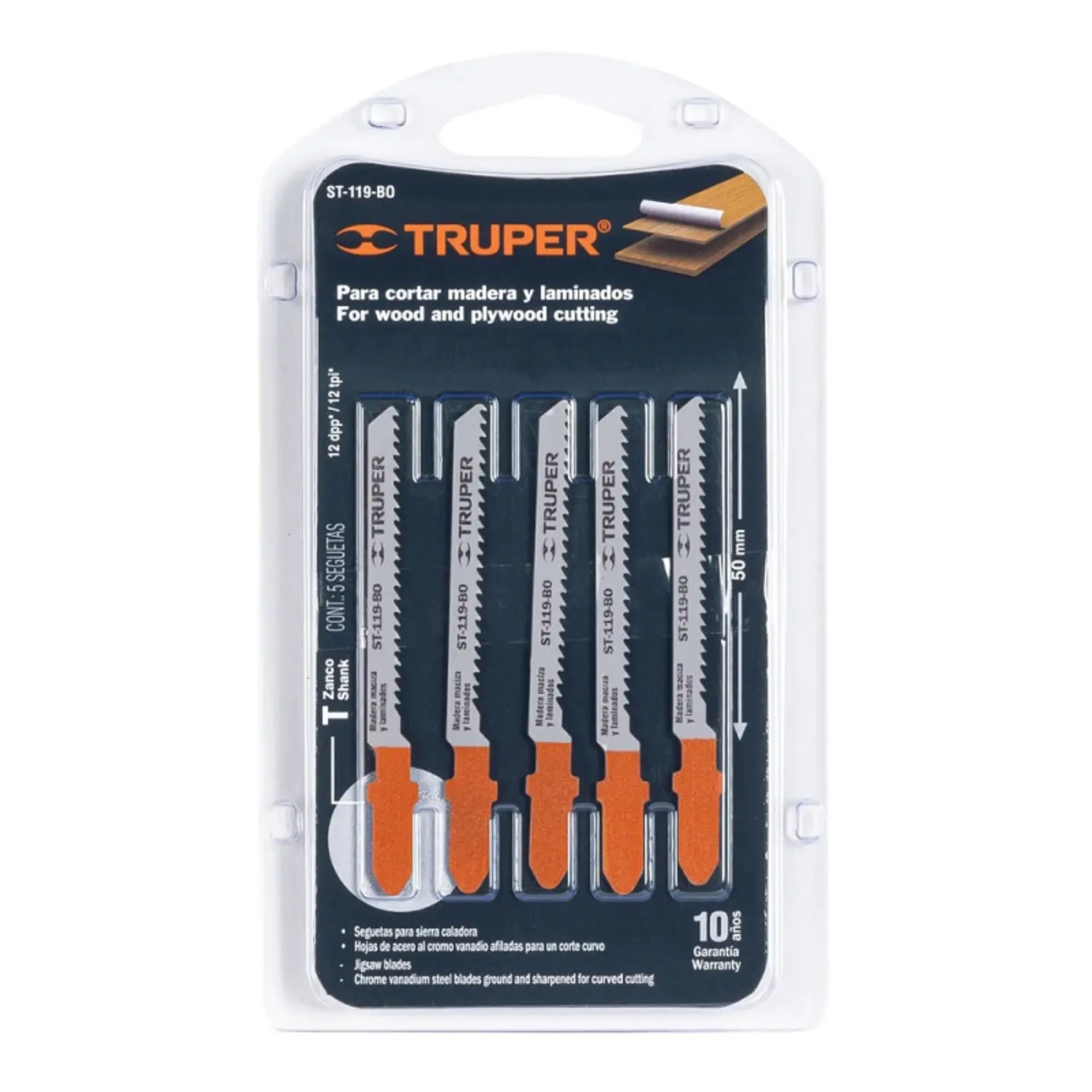SIERRA CALAR TRUPER FINA P/MADERA C/CURVO JGO. 5 PIEZAS # ST-119-BO (18131)