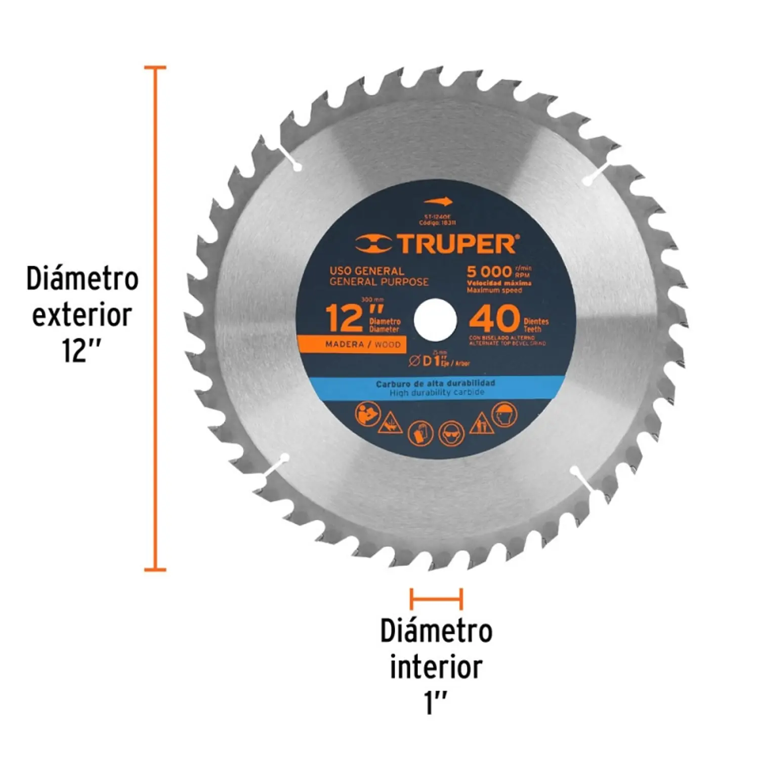 SIERRA CIRCULAR TRUPER P/MADERA 12