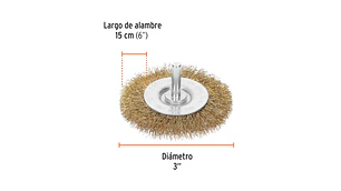 ESCOBILLA TRUPER CIRCULAR P/TALAD.GRUESA 3