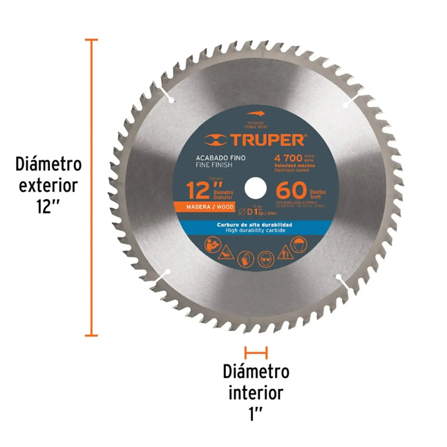 SIERRA CIRCULAR TRUPER P/MADERA 12