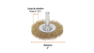 ESCOBILLA TRUPER CIRCULAR P/TALAD.GRUESA 2