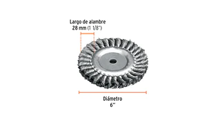 ESCOBILLA TRUPER CIRCULAR FINA 6