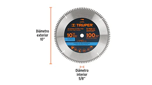 SIERRA CIRCULAR TRUPER P/ALUMINIO 10