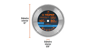 SIERRA CIRCULAR TRUPER P/ALUMINIO 10