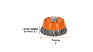 ESCOBILLA TRUPER DE COPA DIAM 5
