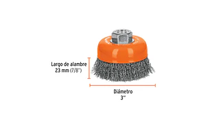 ESCOBILLA TRUPER DE COPA DIAM 3
