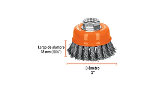 ESCOBILLA TRUPER DE COPA DIAM 3