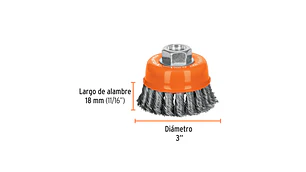 ESCOBILLA TRUPER COPA DIAM 3