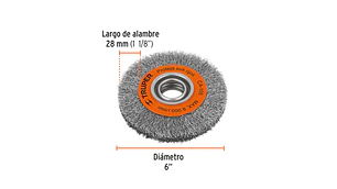 ESCOBILLA TRUPER CIRCULAR DIAM 6