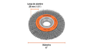 ESCOBILLA TRUPER CIRCULAR DIAM 6