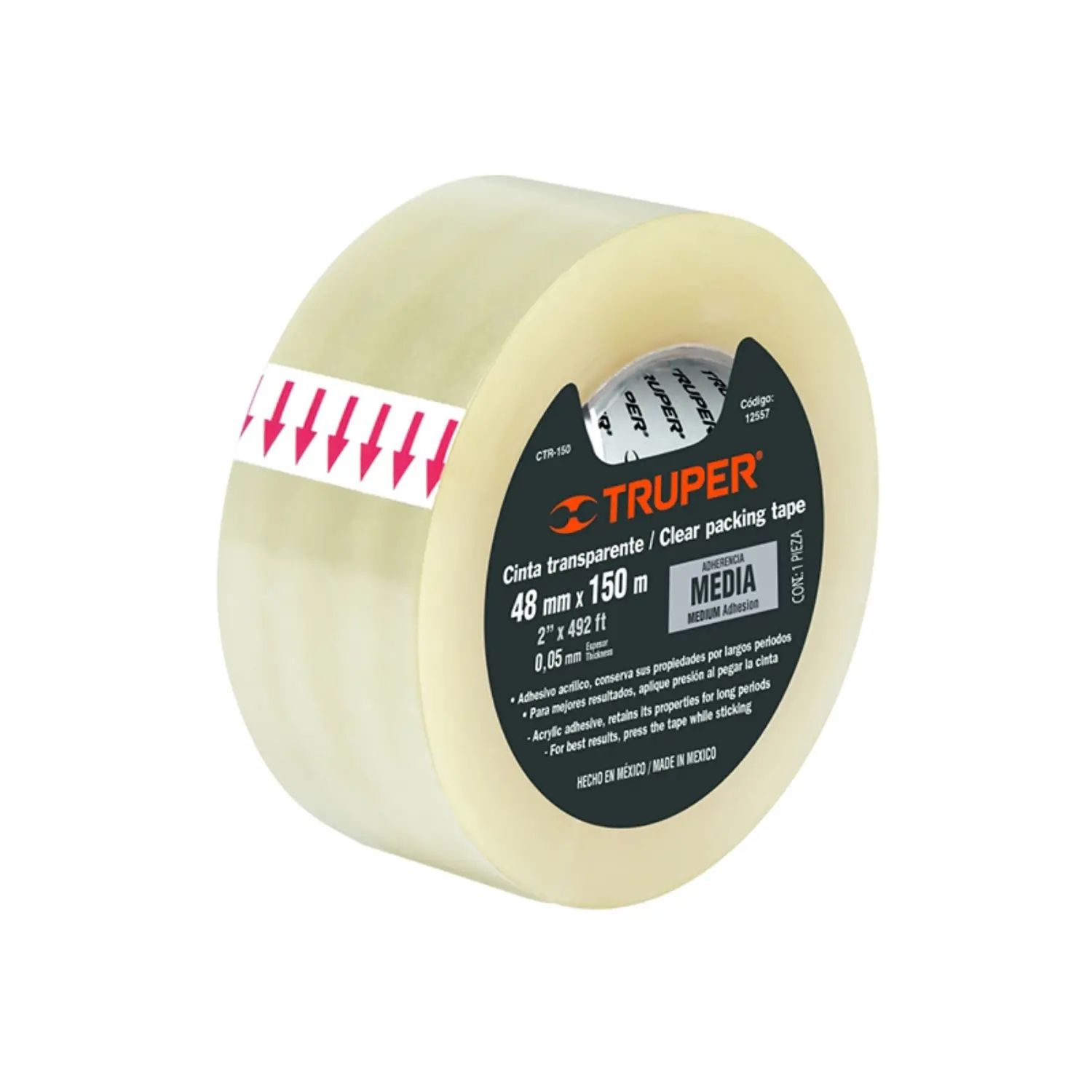 CINTA EMBALAJE TRUPER TRANSPARENTE - 150 MTS. # CTR-150 (12557)