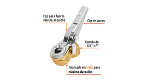INFLADOR TRUPER D/LATON SENCILLO CON CLIP # BOCH (19026)