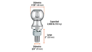 BOLA DE ARRASTRE TRUPER 2000 LB #BOLA-20 (44441)