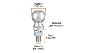 BOLA DE ARRASTRE TRUPER 3500 LB #BOLA-35 (44440)