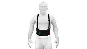 FAJA LUMBAR TRUPER AJUSTABLE DE MALLA MEDIANA # FAJA-MV (11965)