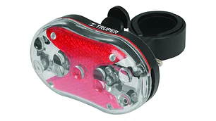 LINTERNA TRUPER PLASTICA TRASERA P/BICICLETA # LIBI-9T (16797)(OF)