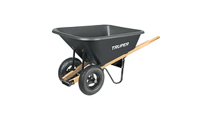 CARRETILLA TRUPER 175 LITROS 2 RUEDAS BANDEJA PLASTICA # TP-8 (19810)