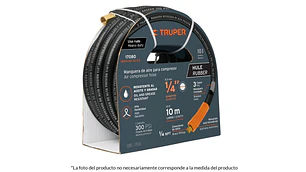 MANGUERA DE HULE TRUPER P/COMPRESOR 15 MTS. # MAN-AP-15-1/4 (17081)