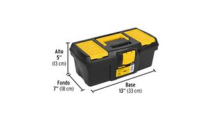 CAJA HERRAMIENTA PRETUL (TRUPER) PLASTICA NEGRA 13