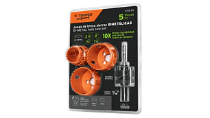 SIERRA COPA TRUPER 5 PIEZAS BIMETALICA # KITB-5X (100815)