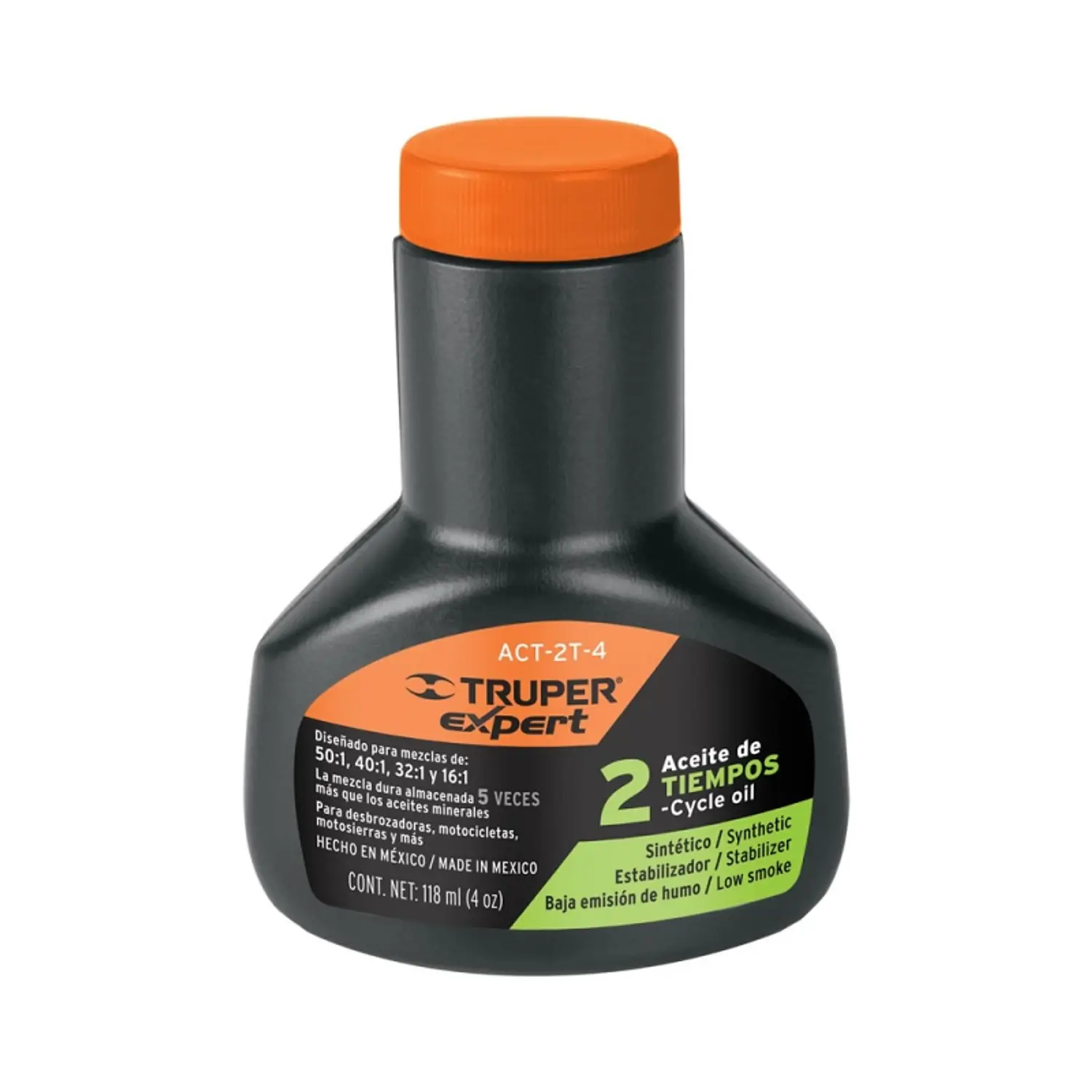 ACEITE SINTETICO TRUPER 4 OZ. P/MOTOR 2 TIEMPOS # ACT-2T-4 (17624)