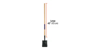 PALA TRUPER CUADRADA ACERO CARBONO C/MANGO MADERA 45