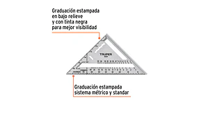 ESCUADRA DE ALUMINIO TRUPER PARA MURO DE YESO 7