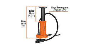 BOMBIN TRUPER DE PEDAL SOPORTE METALICO ABATIBLE 60 PSI # BOPE-60 (101667)