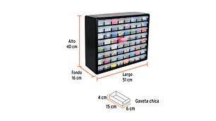 ORGANIZADOR TRUPER 64 COMPART. #ORG-64 (10895)