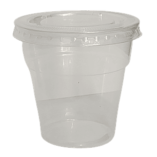 Pote Transparente Avion 200 con tapa (10 un)