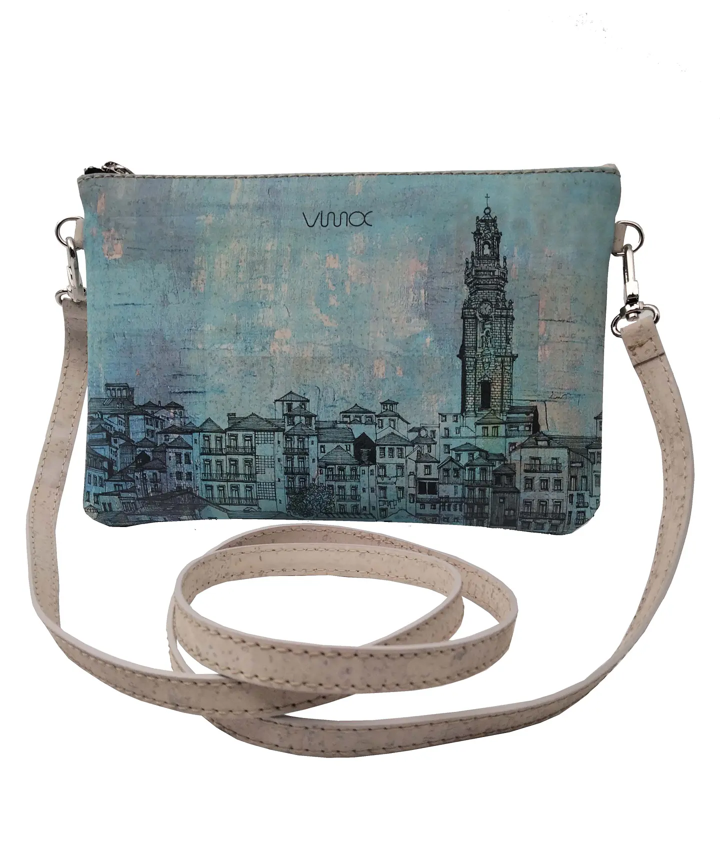 50 shades of blue Cork Bag  1