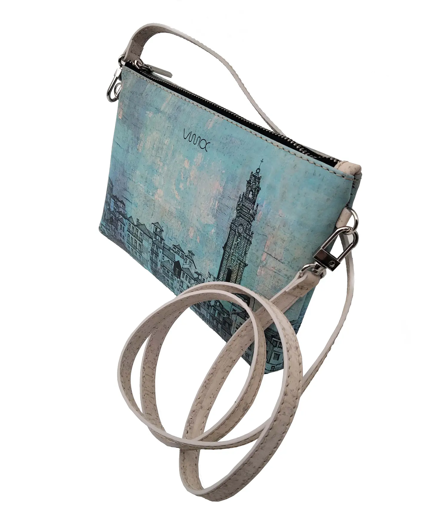  50 shades of blue Cork Bag  2