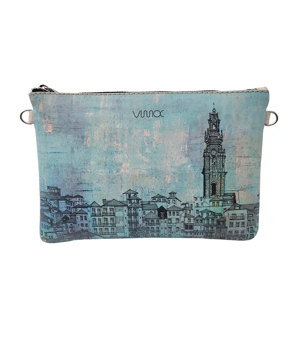  50 shades of blue Cork Bag  3