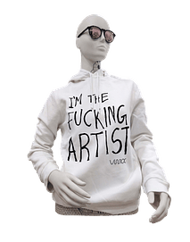 SweatShirt  Im The Fucking Artist - White