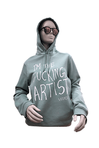 SweatShirt  Im The Fucking Artist - Mint&White