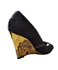 golden wedge high heels  - thumbnail 3